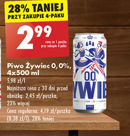 Żywiec Piwo bezalkoholowe 500 ml
