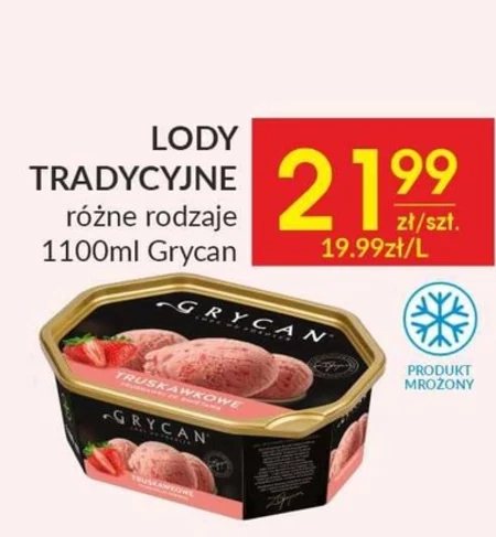 Grycan Lody truskawkowe 1100 ml
