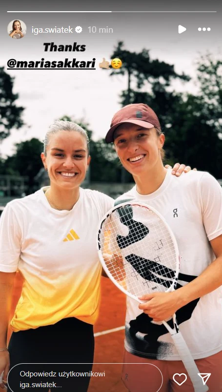 Iga Świątek, Maria Sakkari