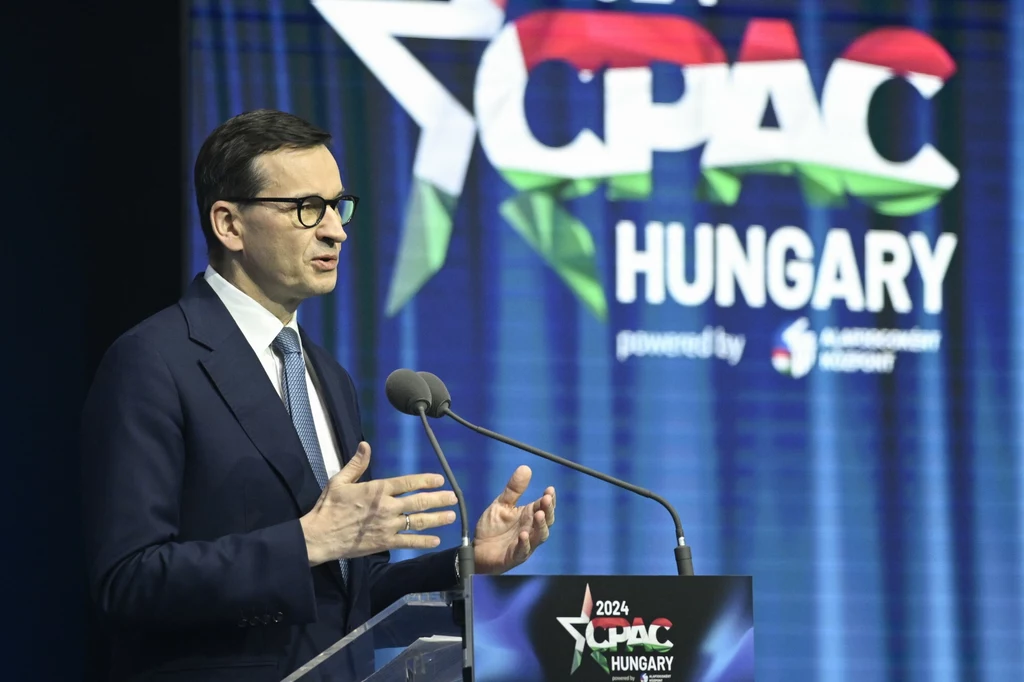 Były premier Mateusz Morawiecki na tegorocznym szczycie prawicowych ugrupowań w Budapeszcie Były premier Mateusz Morawiecki na tegorocznym szczycie prawicowych ugrupowań w Budapeszcie