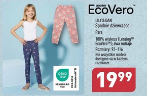Spodnie dziewczęce EcoVero niska cena