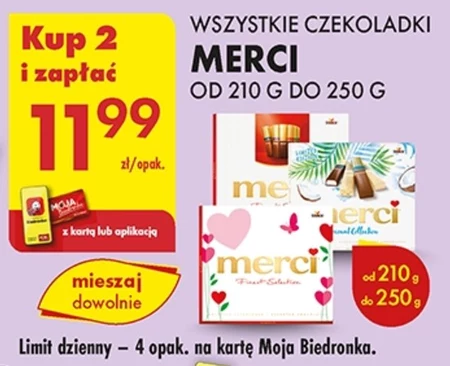 merci Coconut Collection 4 rodzaje kokosowych specjałów czekoladowych 250 g