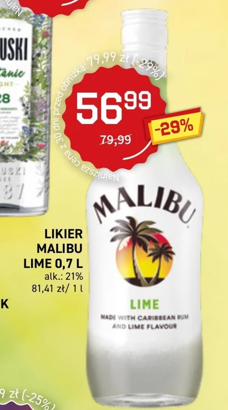 Malibu Lime Likier 700 ml