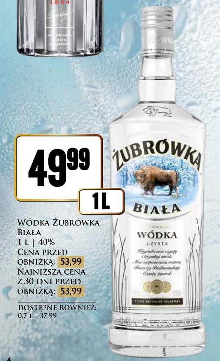 Żubrówka Biała Wódka czysta 1 l