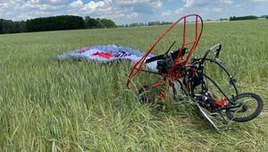Wypadek motolotni we wsi Sądzia