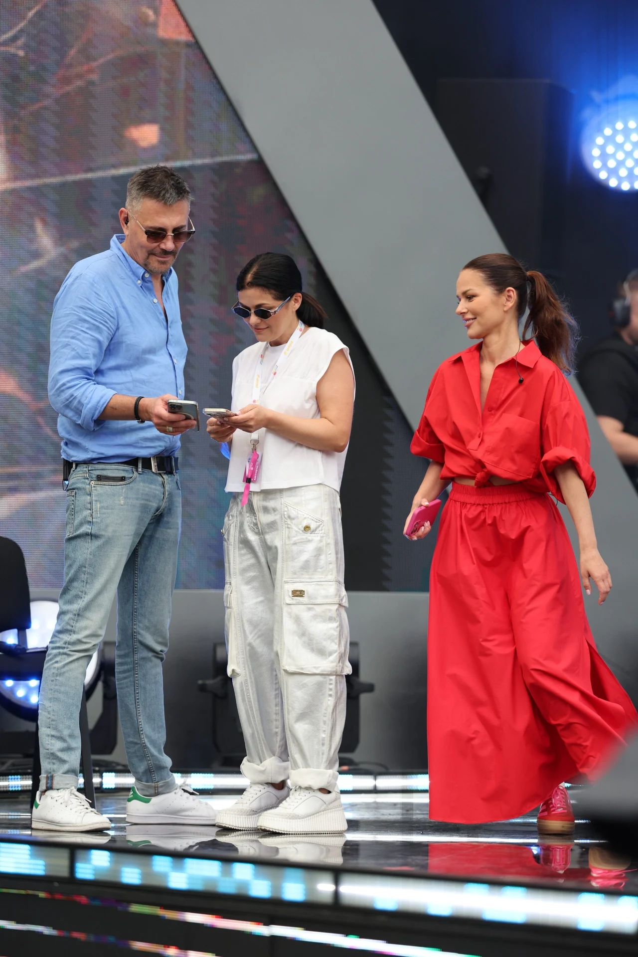 Próba Polsat Hit Festwial - Krzysztof Ibisz, Katarzyna Cichopek, Paulina Sykut-Jeżyna