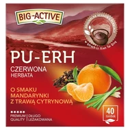 Big-Active Pu-Erh Czerwona herbata o smaku mandarynki z trawą cytrynową 72 g (40 x 1,8 g)