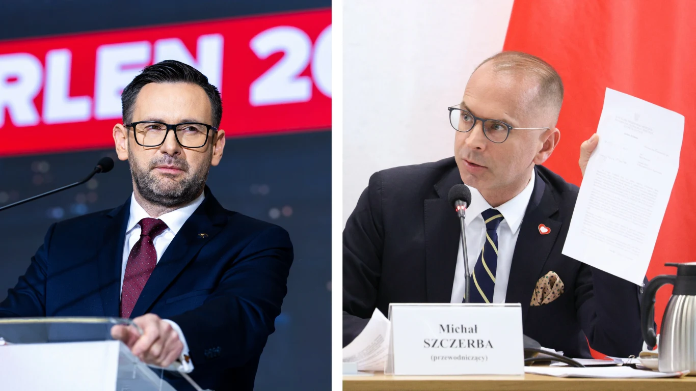 Daniel Obejtek, były prezes Orlenu oraz Michał Szczerba, przewodniczący komisji śledczej ds. afery wizowej Daniel Obejtek, były prezes Orlenu oraz Michał Szczerba, przewodniczący komisji śledczej ds. afery wizowej