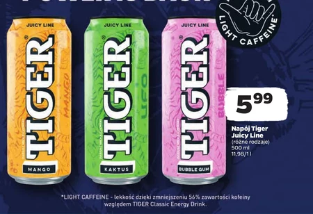 Tiger Bubble Gum Gazowany napój owocowy 500 ml
