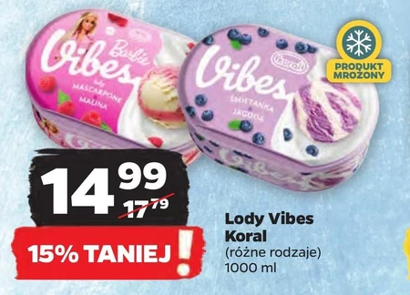 Koral Vibes Lody wanilia & słony karmel 1 l
