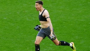 Jan Bednarek po finale barażów o Premier League, 26.05.2024 r.