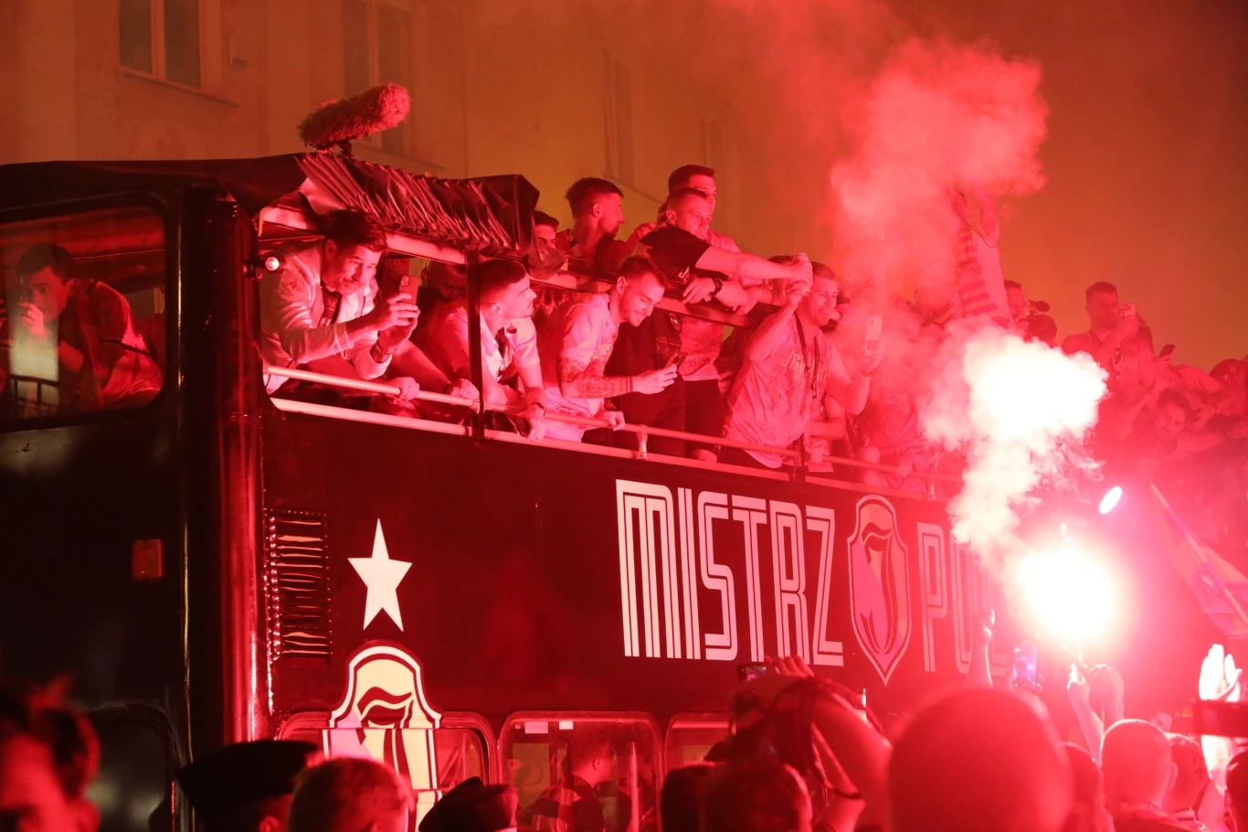 Tak wyglądał przejazd Jagiellonii przez miasto