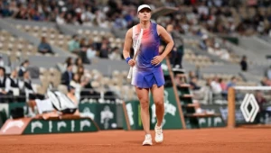 Iga Świątek obszernie odpowiadała na pytania dziennikarzy i w sposób niebanalny