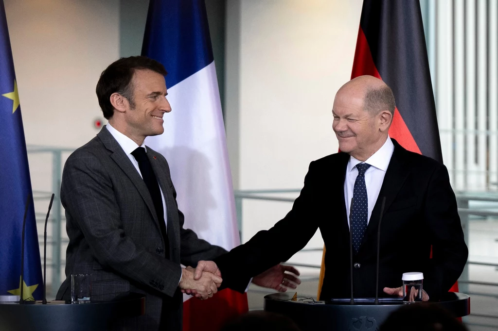 Emmanuel Macron i Olaf Scholz Emmanuel Macron i Olaf Scholz