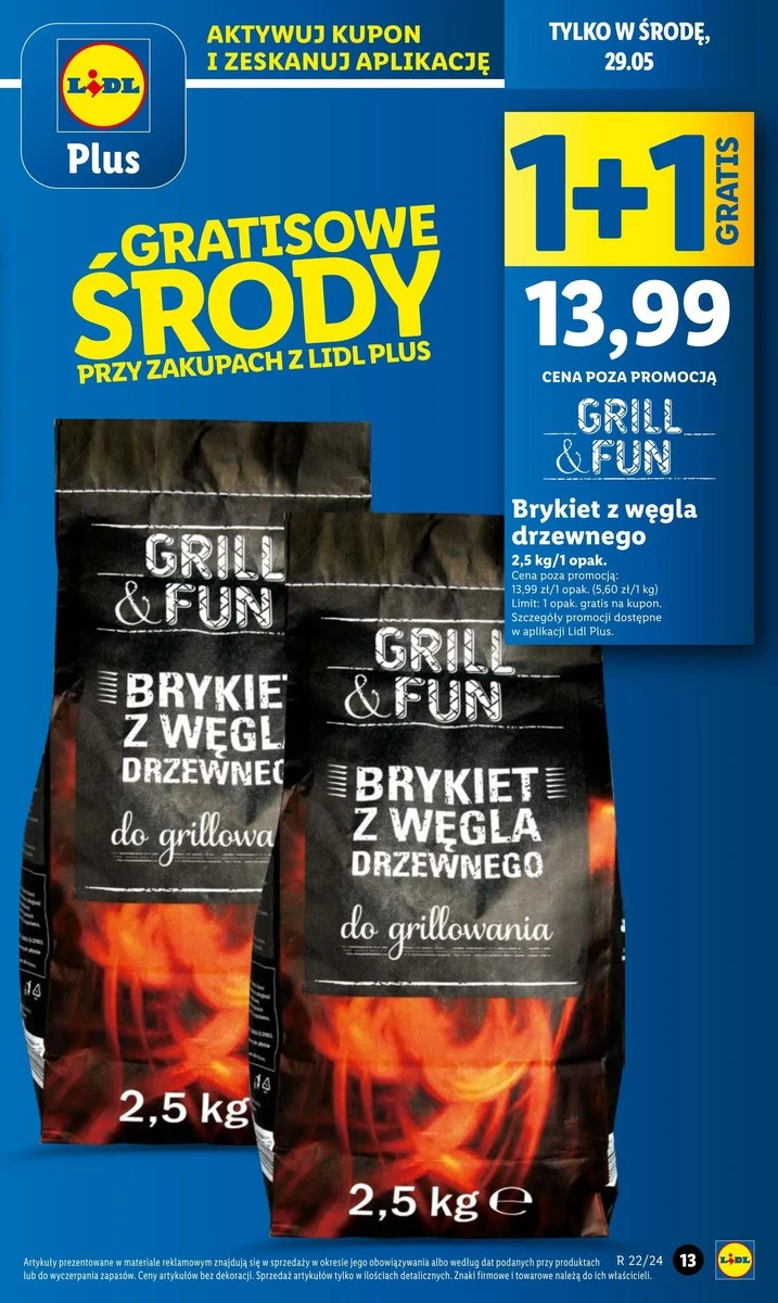 Brykiet za darmo w Lidlu! 