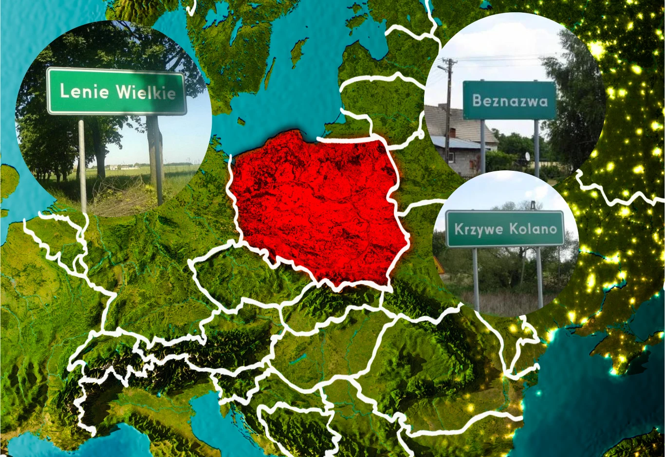 W Polsce wiele miejscowości ma nazwy wywołujące uśmiech na twarzy. W Polsce wiele miejscowości ma nazwy wywołujące uśmiech na twarzy.