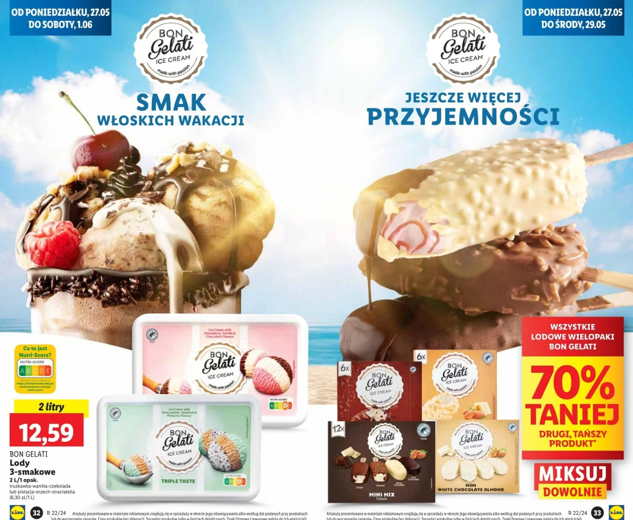 Lody Bon Gelati taniej w Lidlu! Lody Bon Gelati taniej w Lidlu!