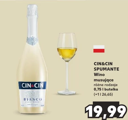 Cin&Cin Bianco Wino musujące 750 ml