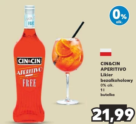 Cin&Cin Aperitivo Free Bitter Orange Napój bezalkoholowy 0,5 l
