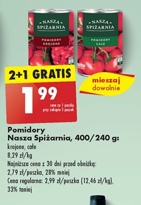 Pomidory krojone Nasza Spiżarnia