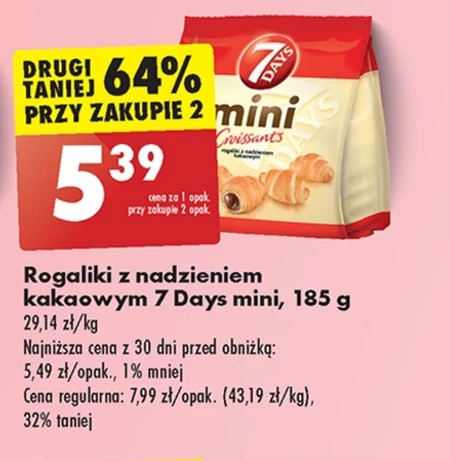 7 Days Mini Croissant z nadzieniem kakaowym 185 g