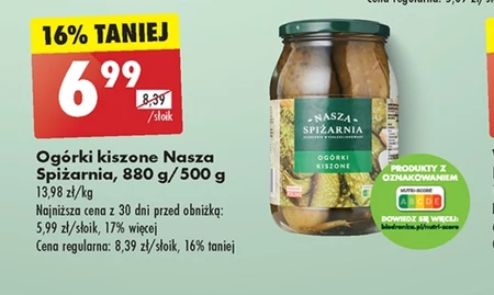 Ogórki kiszone Nasza Spiżarnia