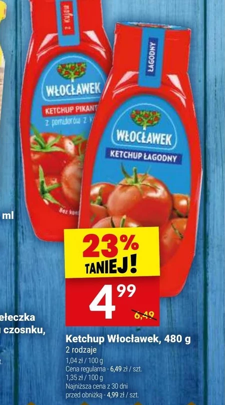 Włocławek Ketchup łagodny 480 g