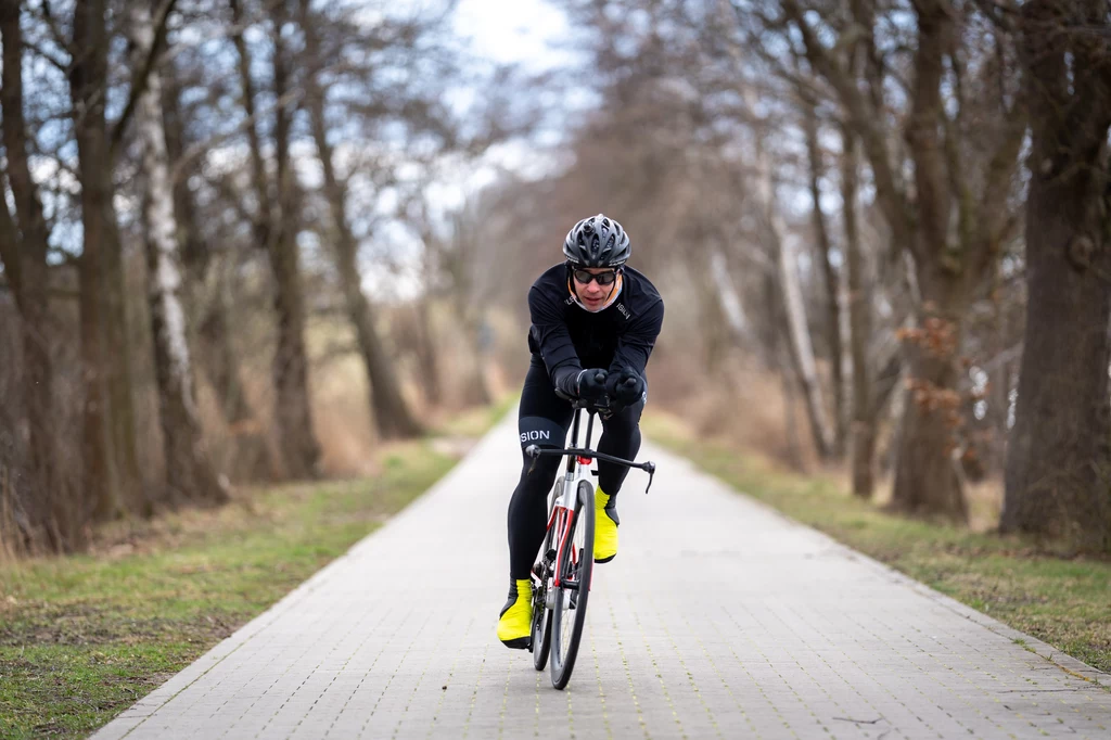 Adrian Kostera podczas wyzwania 365 Triathlon Adrian Kostera podczas wyzwania 365 Triathlon