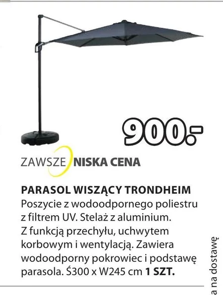 Parasol wiszący