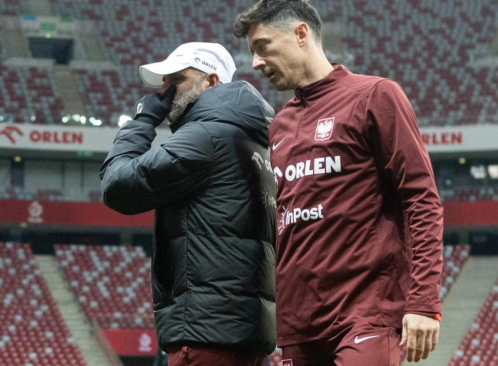 Michał Probierz i Robert Lewandowski Michał Probierz i Robert Lewandowski