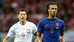 Robert Lewandowski podczas meczu Polska - Holandia