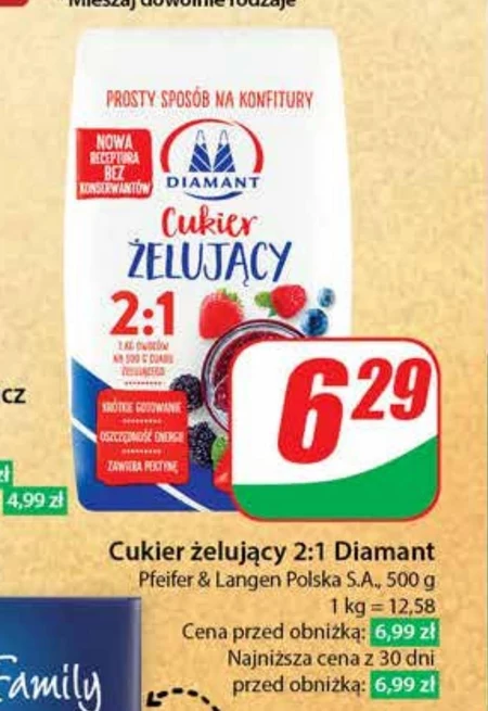 Diamant Cukier żelujący 2:1 500 g