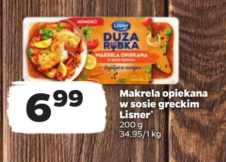 Lisner Duża Rybka Makrela opiekana po grecku w sosie pełnym warzyw 200 g