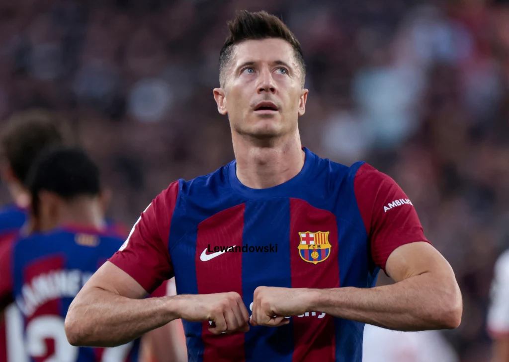 Robert Lewandowski w barwach FC Barcelona Robert Lewandowski w barwach FC Barcelona