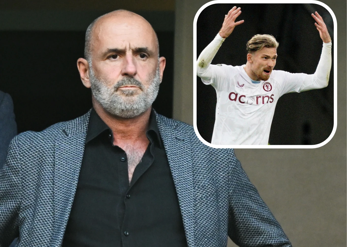 Reprezentacja Polski. Selekcjoner Michał Probierz oraz Matty Cash