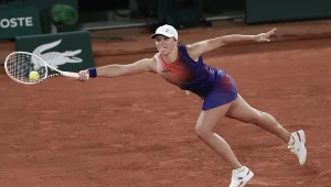 Iga Świątek w meczu z Naomi Osaką, 29.05.2024 r.