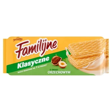 Familijne Klasyczne wafle o smaku orzechowym 180 g - 0
