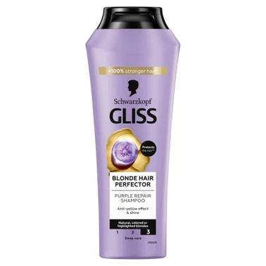 Gliss Blonde Hair Perfector Szampon 250 ml - 0