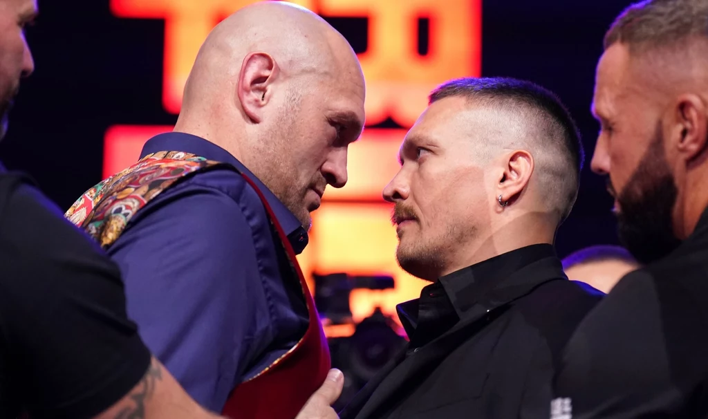 Tyson Fury i Ołeksandr Usyk Tyson Fury i Ołeksandr Usyk