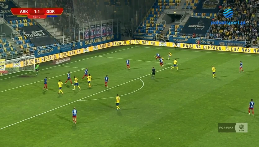 Arka Gdynia - Odra Opole. Skrót meczu. WIDEO