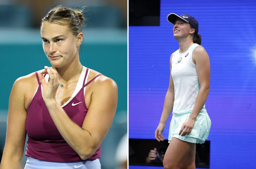 Aryna Sabalenka i Iga Świątek Aryna Sabalenka i Iga Świątek