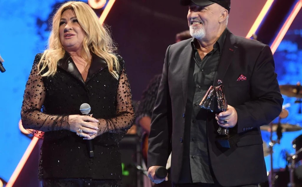 Beata Kozidrak i Andrzej Pietras na Festiwalu w Opolu.