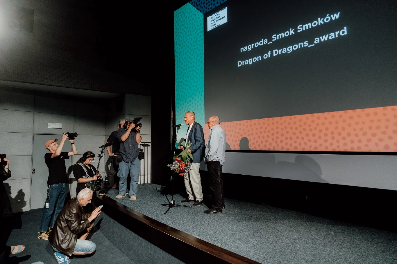 Jacek Petrycki odbiera Smoka Smoków, fot. Maciek Zygmunt