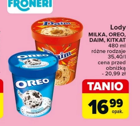 Lody Milka