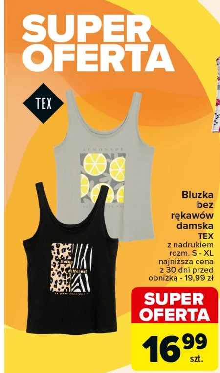 Bluzka bez rękawów TEX