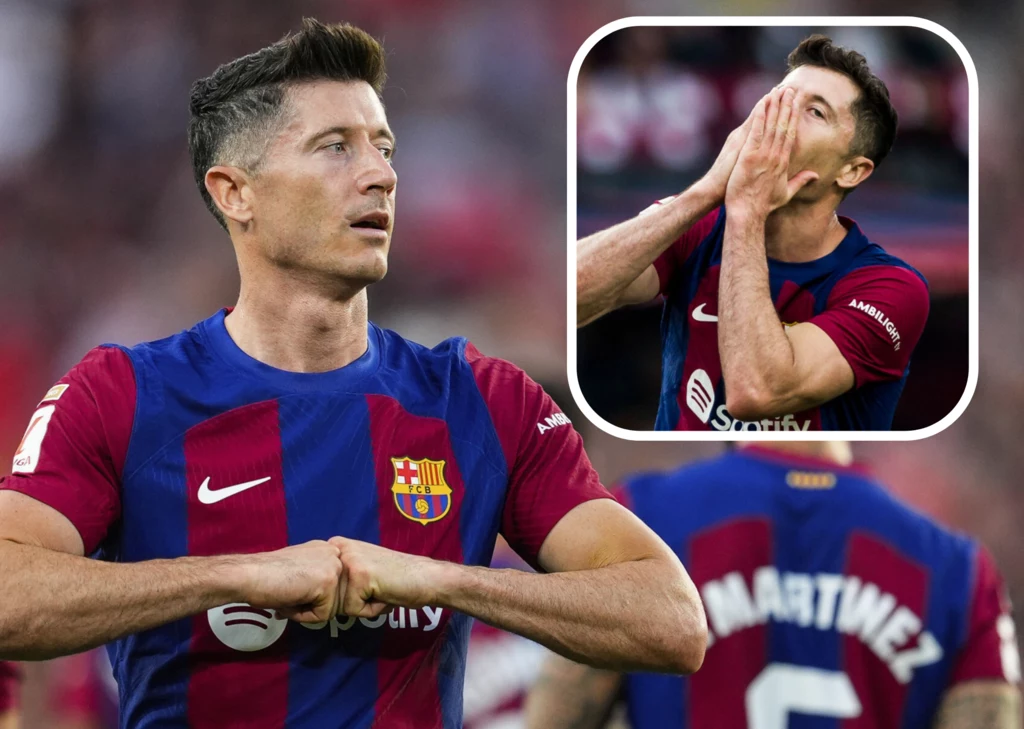 Kapitan reprezentacji Polski Robert Lewandowski w barwach FC Barcelona Kapitan reprezentacji Polski Robert Lewandowski w barwach FC Barcelona