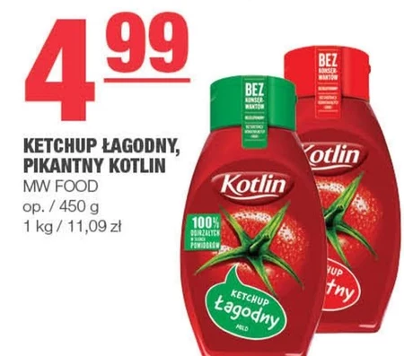 Kotlin Ketchup łagodny 450 g
