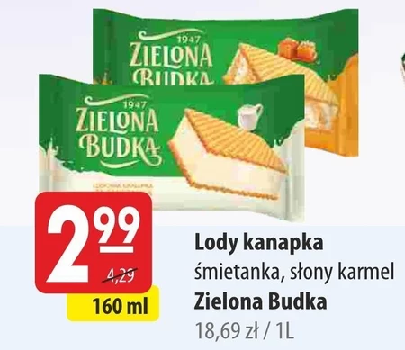 Zielona Budka Lodowa kanapka ze śmietanką 160 ml