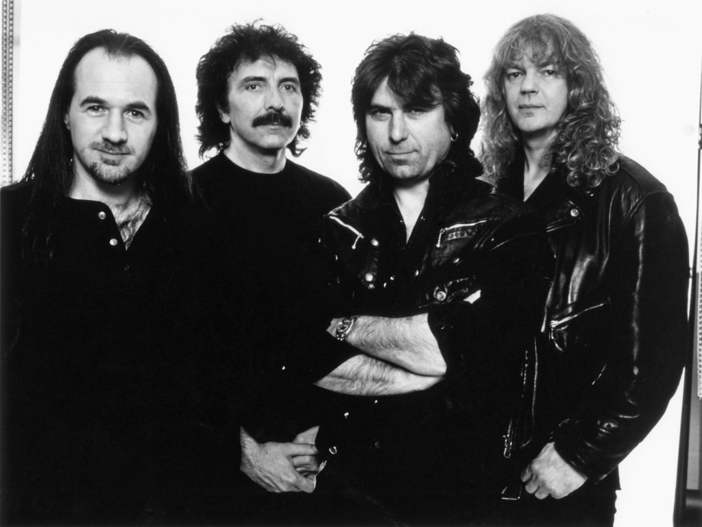 Black Sabbath na początku lat 90. - od lewej: Tony Martin, Tony Iommi, Cozy Powell i Neil Murray