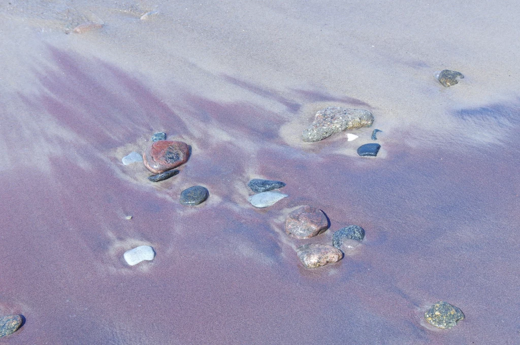 Nietypowy kolor piasku to wynik obecności minerałów
